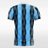 blue short sleeve soccer jersey 