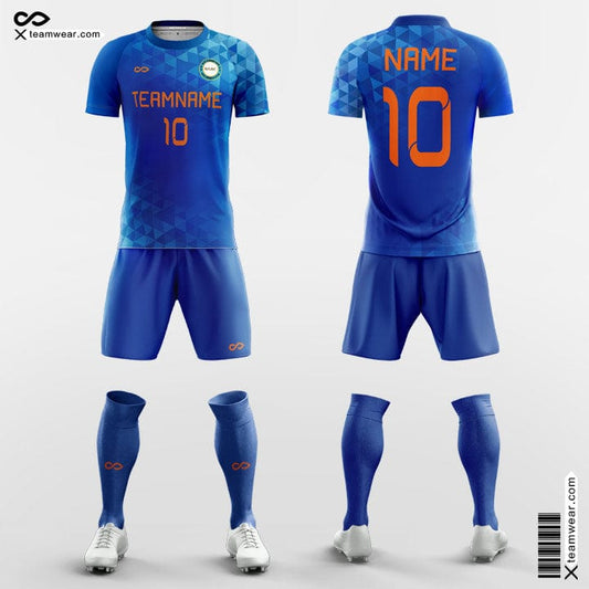 Blue Soccer Jersey 3D Printing