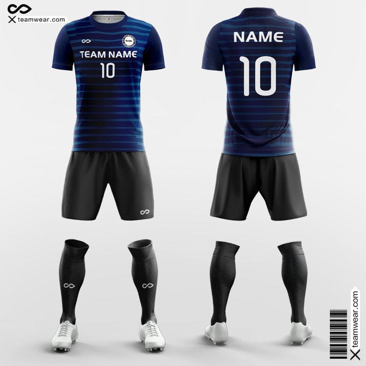 Blue Soccer Jersey Classic Stripe for University