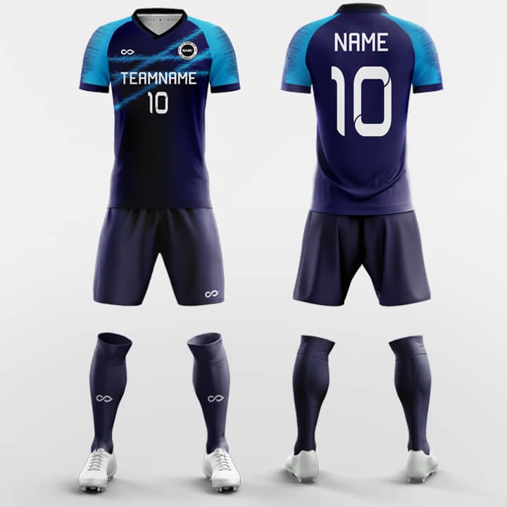 blue soccer jersey