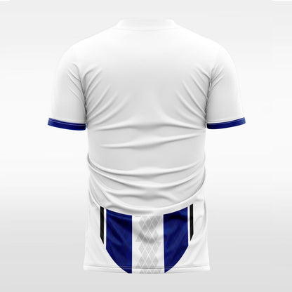   blue sublimated soccer jersey