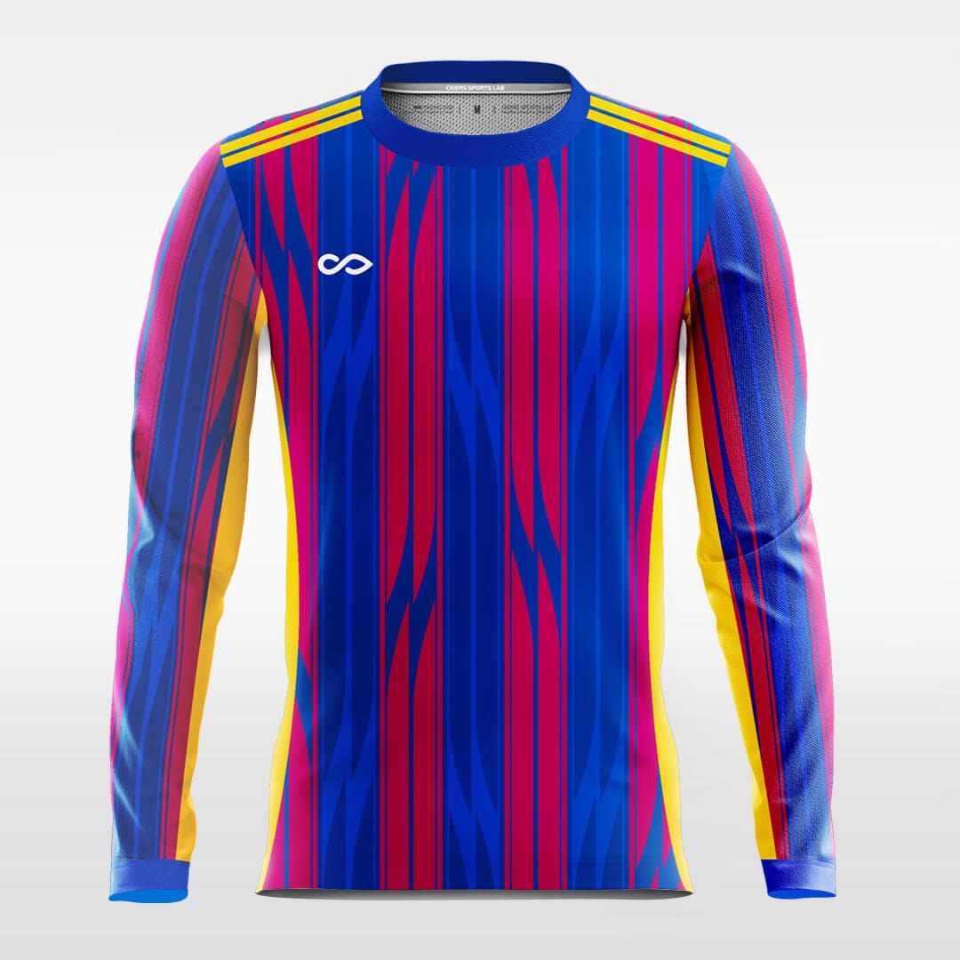 blue sublimated soccer jersey