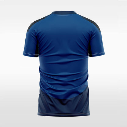 blue sublimated soccer jersey