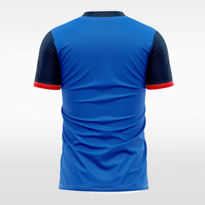 blue sublimated soccer jersey