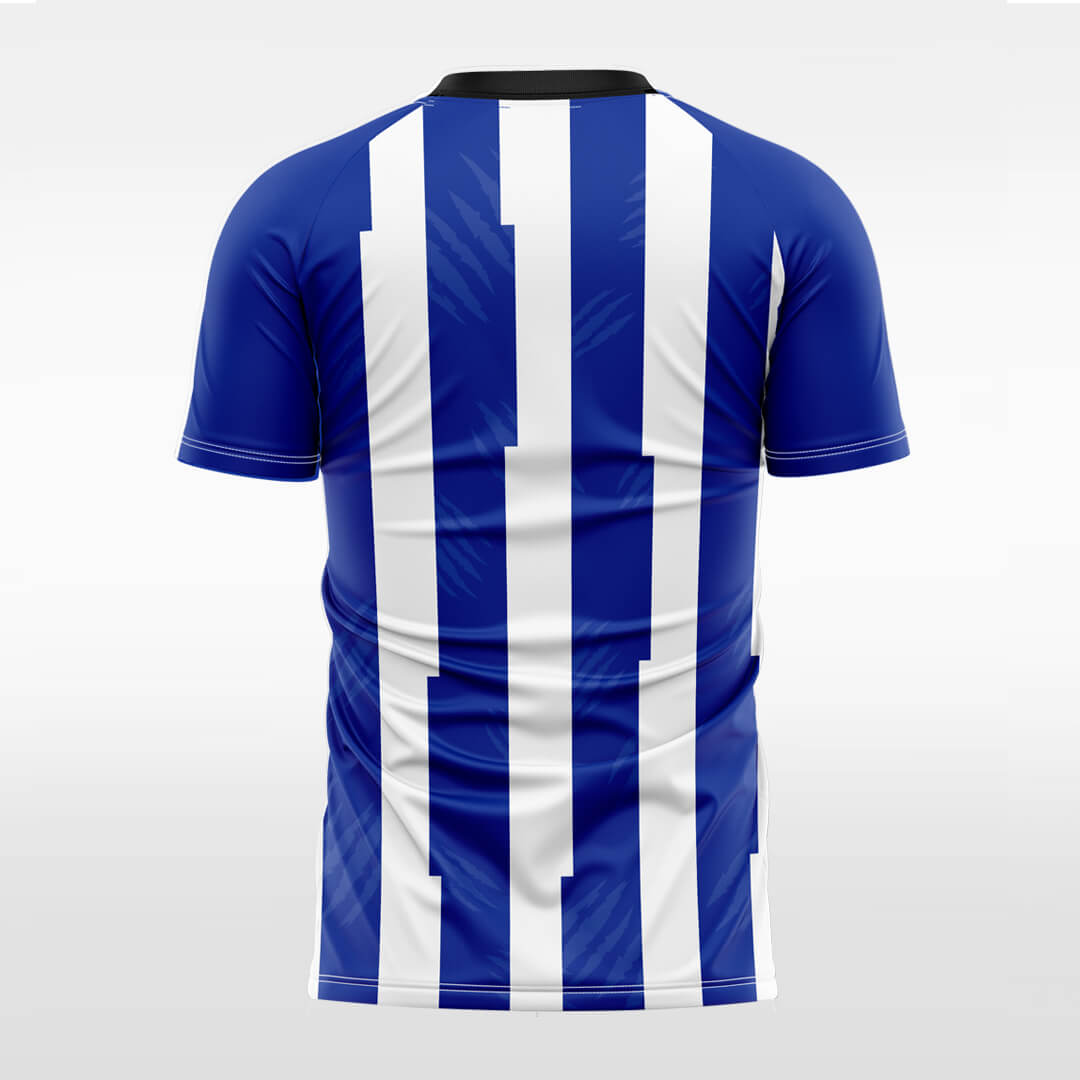  blue sublimated soccer jersey