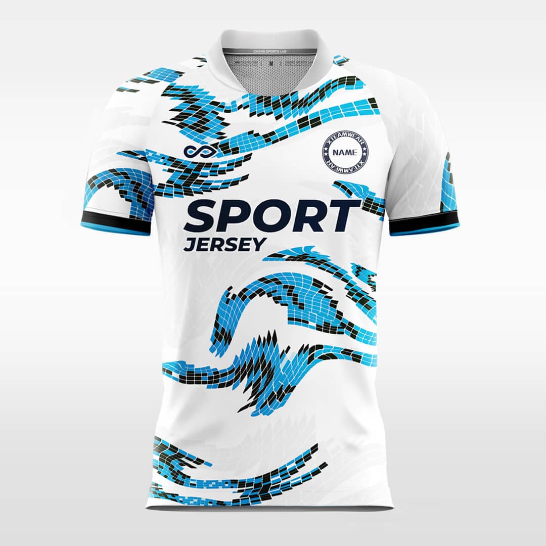     blue sublimation short sleeve jersey