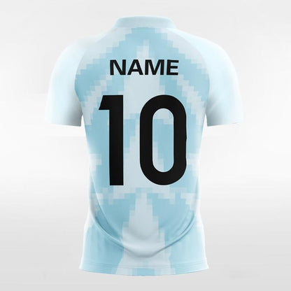 Custom Blue Mosaic Team Jersey