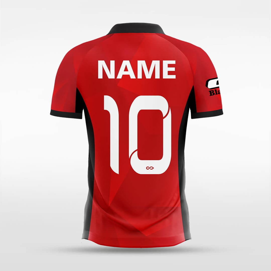 custom red soccer jerseys