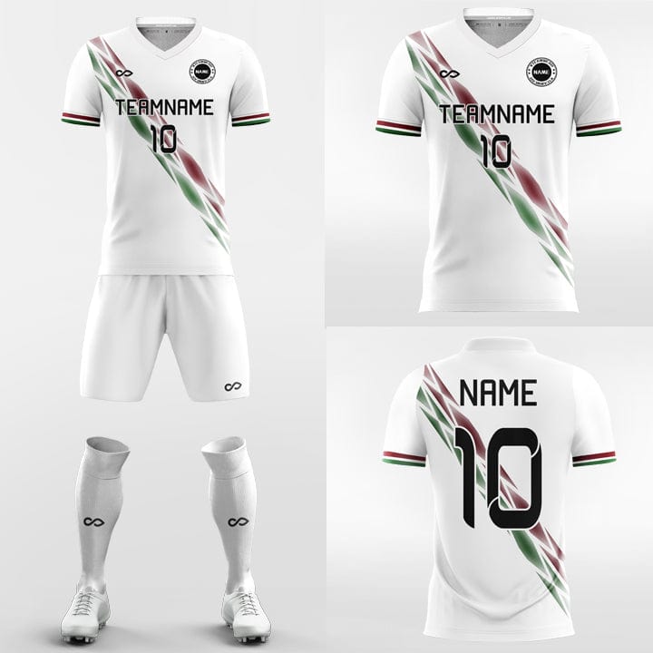 cool ribbon jersey soccer kit