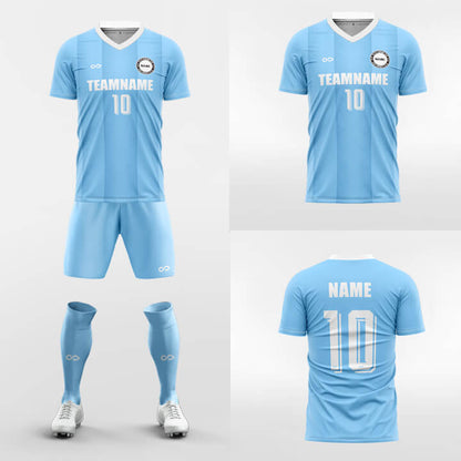 custom blue soccer jerseys kit