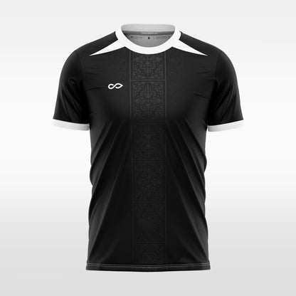  custom soccer jersey black sublimation