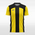 custom soccer jersey yellow sublimation