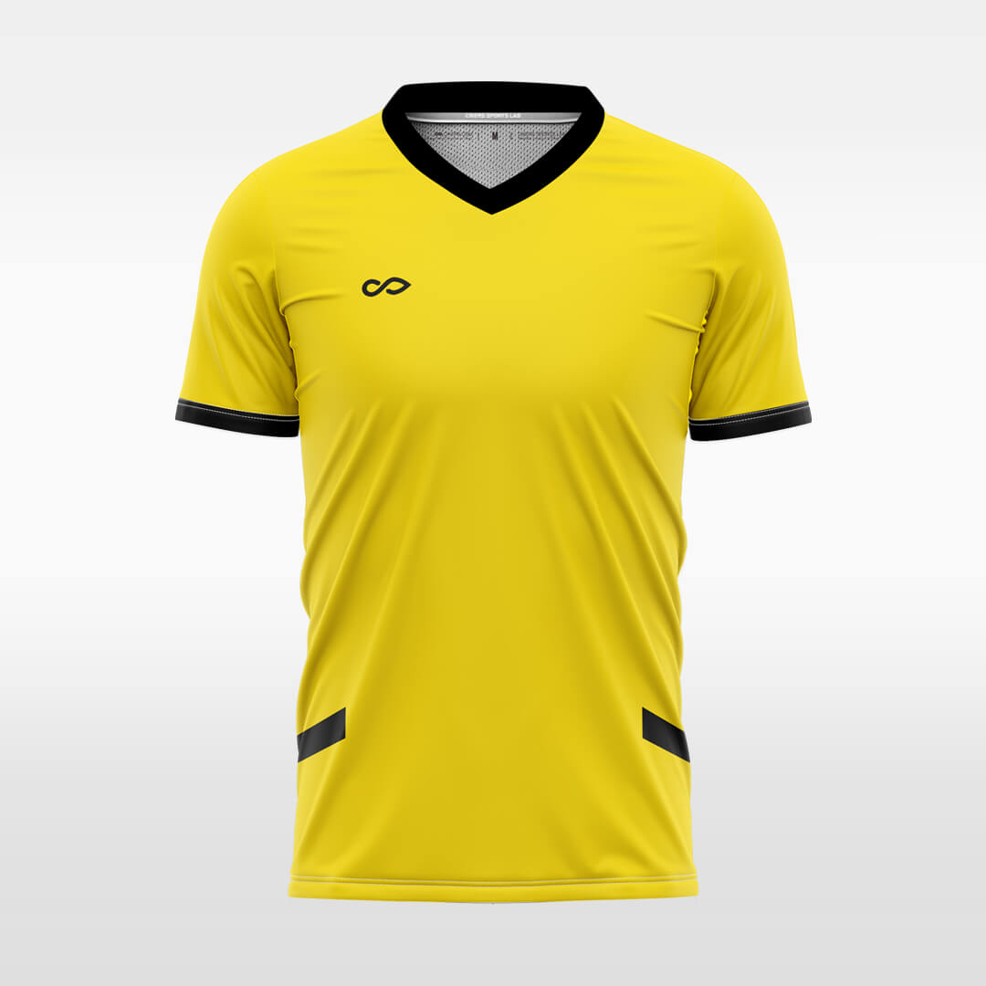 custom soccer jersey yellow sublimation