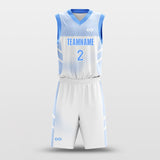 Matrix White - Customized Basketball Jersey Design Gradient