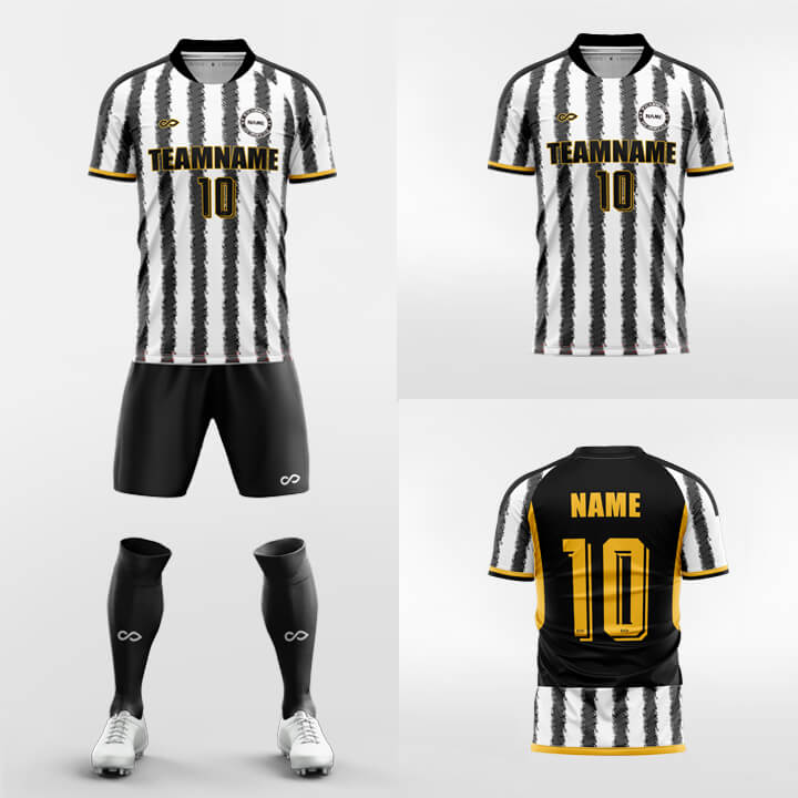 custom black soccer jerseys kit