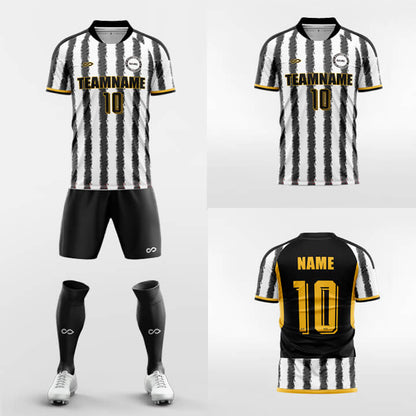 custom black soccer jerseys kit