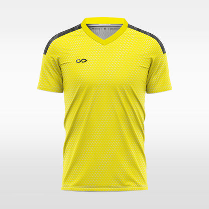 custom soccer jersey yellow sublimation