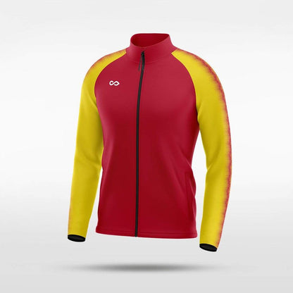 Embrace Radiance Customized Full-Zip Jacket Design Red