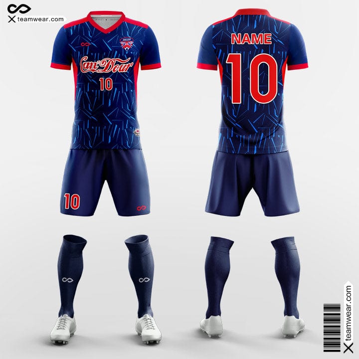 figure graphic soccer jersey kit for school