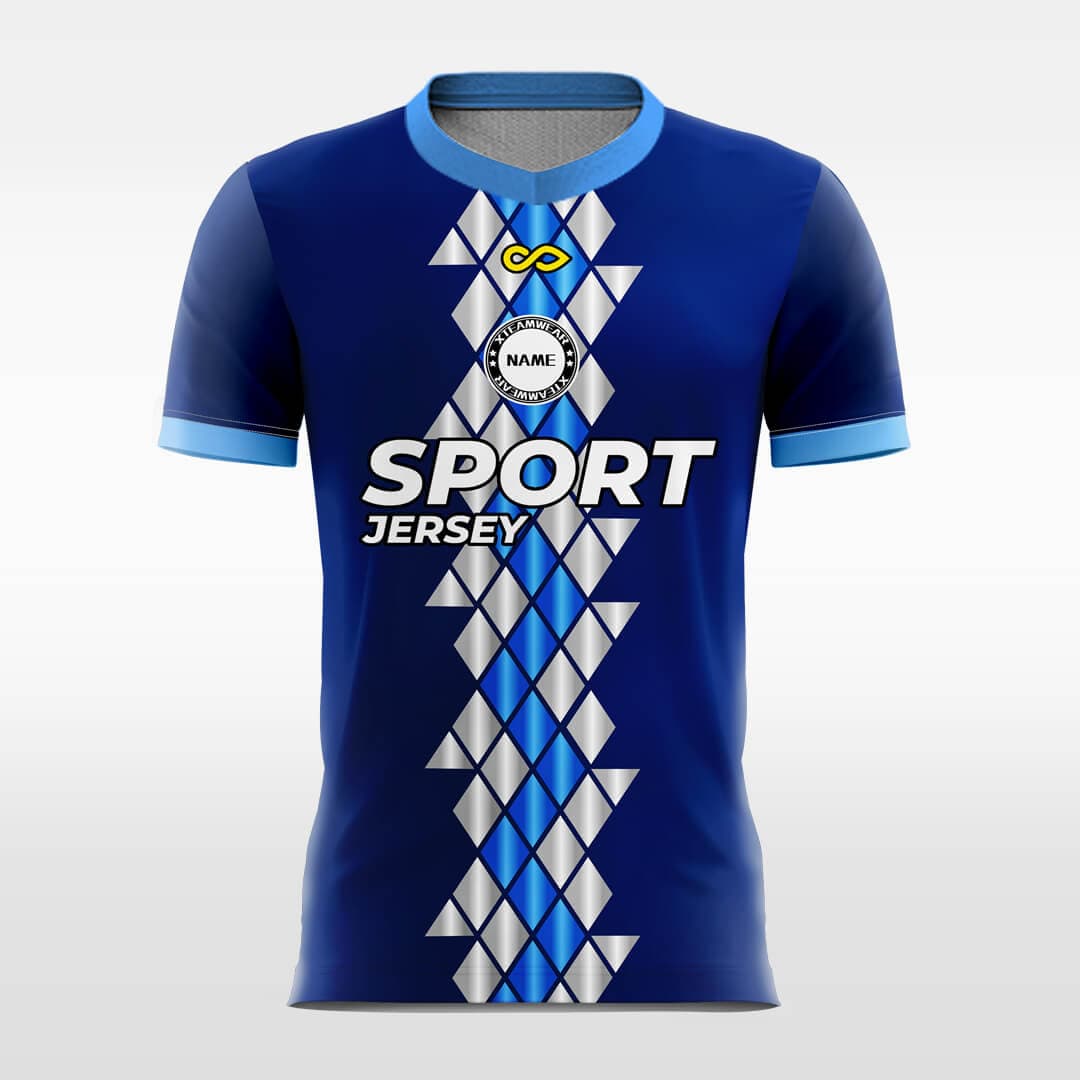 geometric storm sublimated soccer jersey