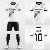 gray custom soccer jersey kit