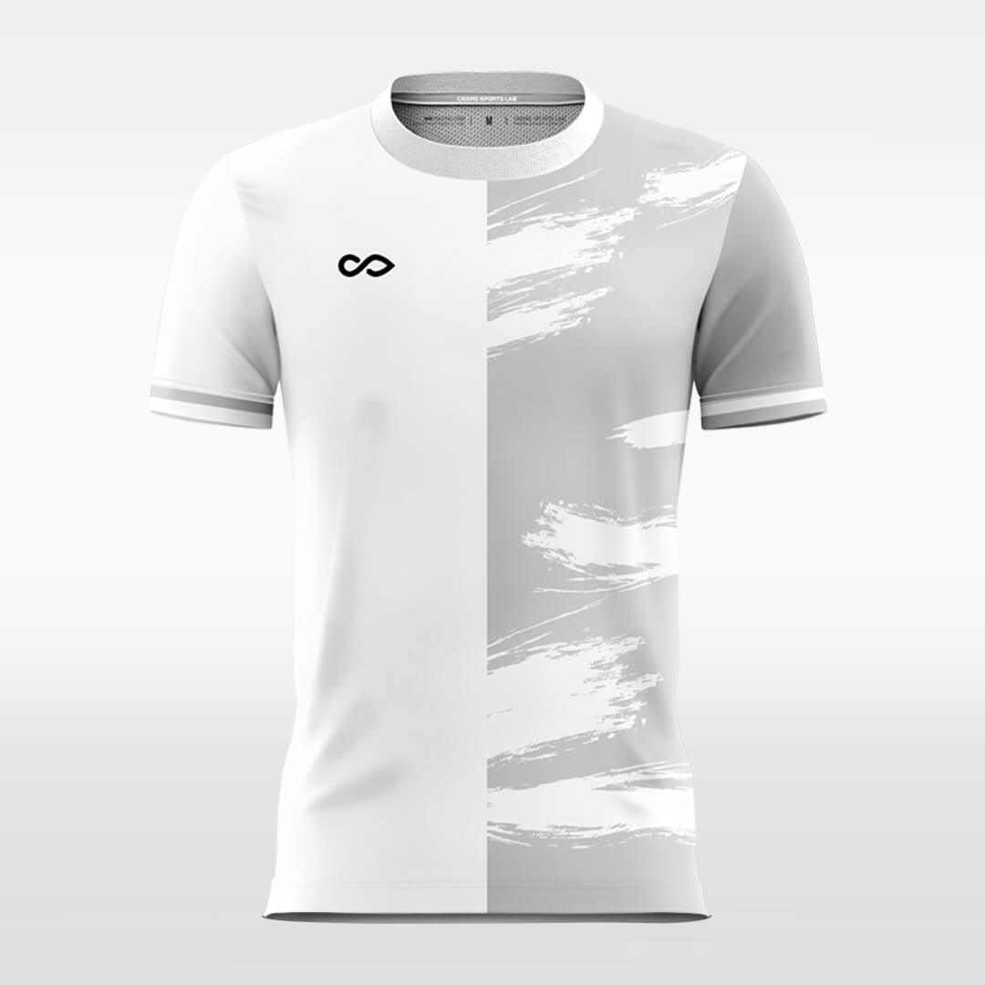 gray custom soccer jersey