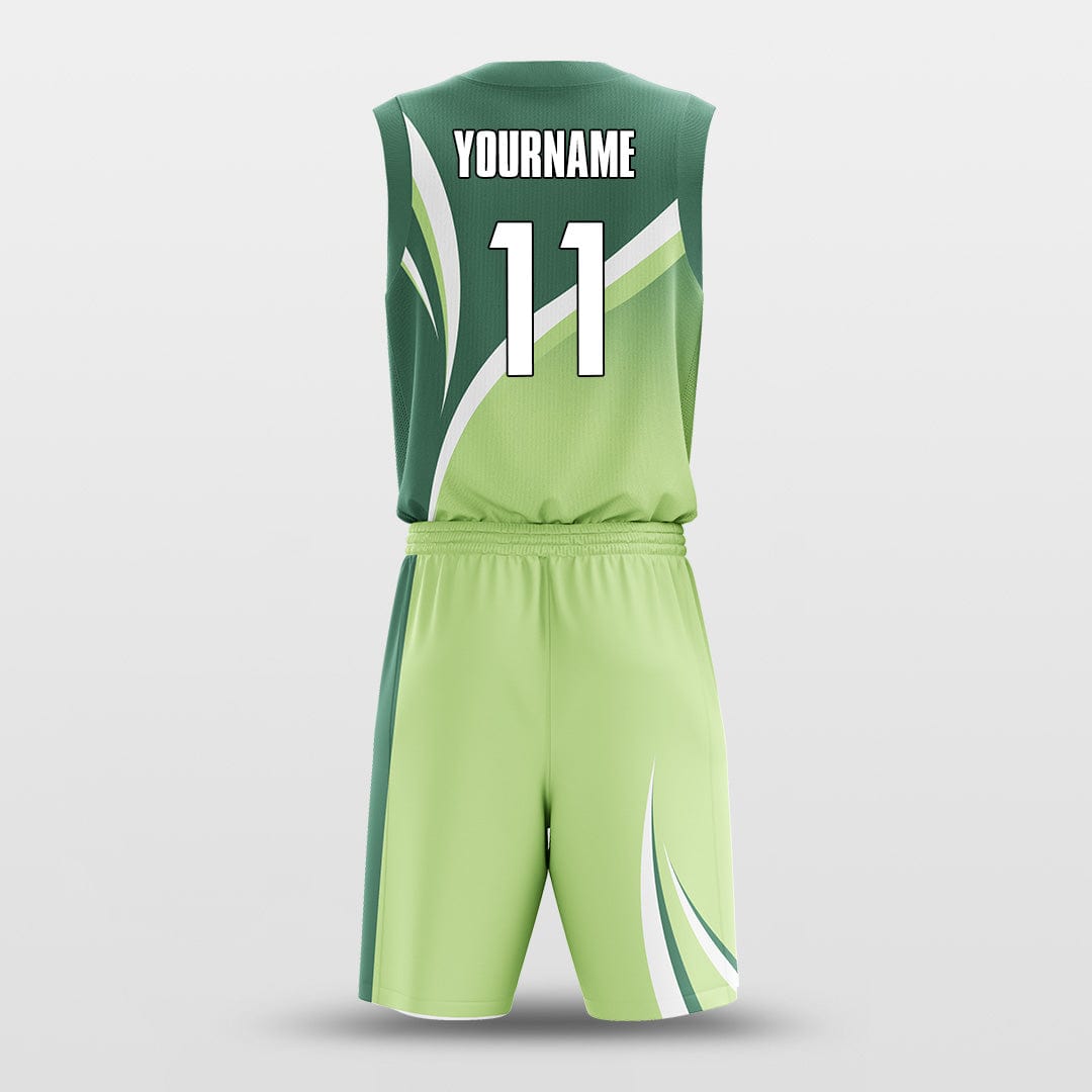 green custom basketball jersey