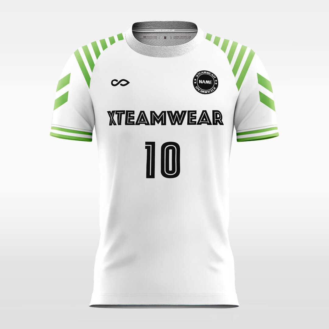  green custom soccer jersey sublimation