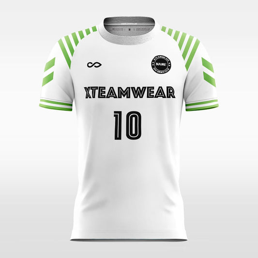  green custom soccer jersey sublimation