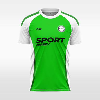 green custom soccer jersey sublimation