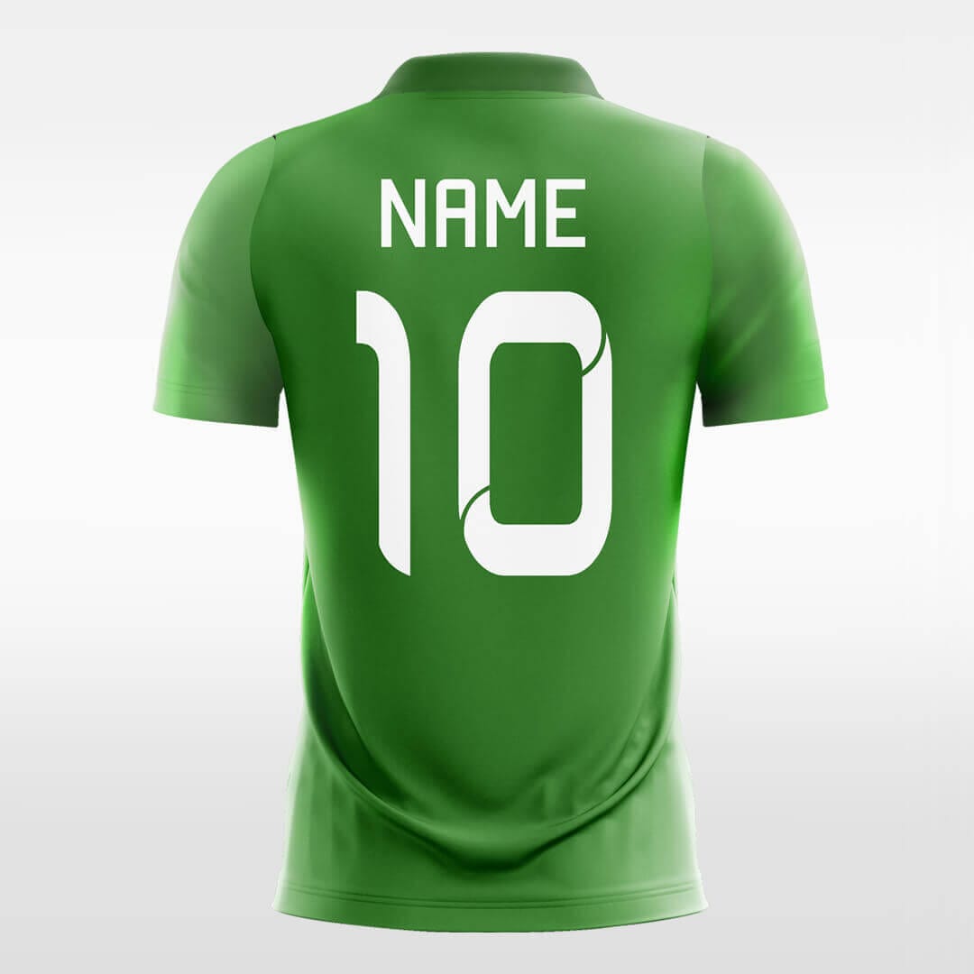 green custom soccer jersey