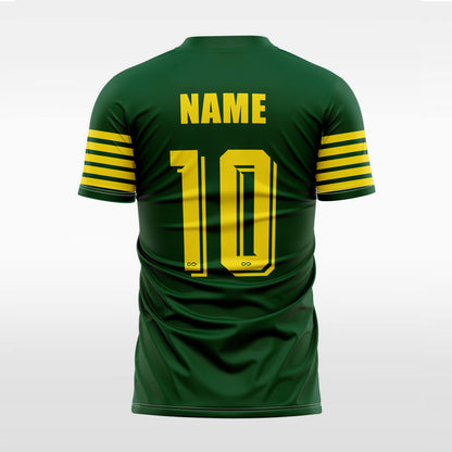 green custom soccer jersey