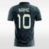 green short sleeve soccer jersey