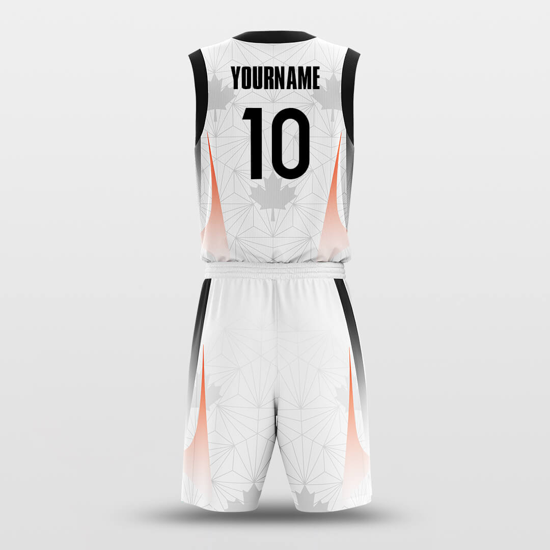 grey leaf custom basketball jersey