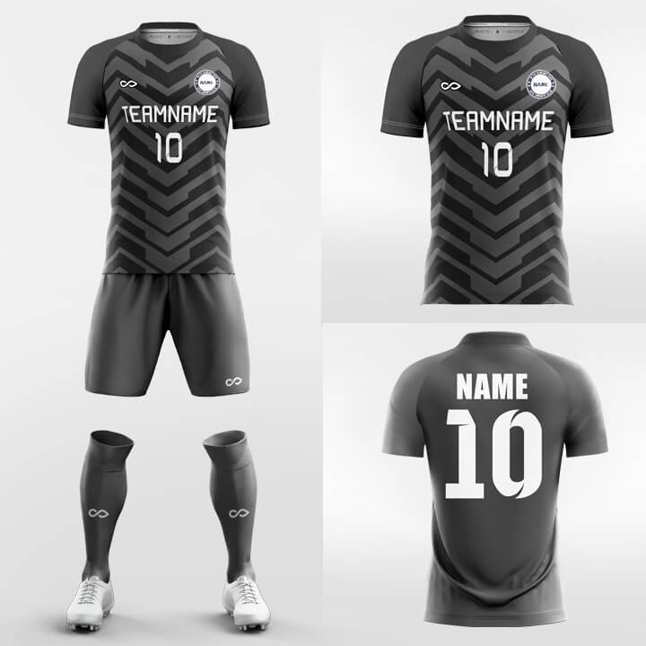 grey soccer jersey kit