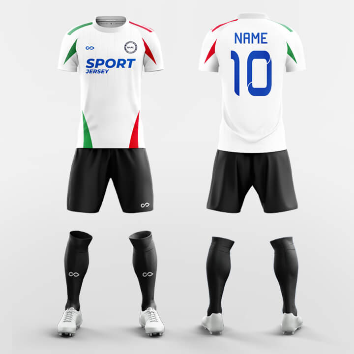 italy custom short sleeve jersey kit