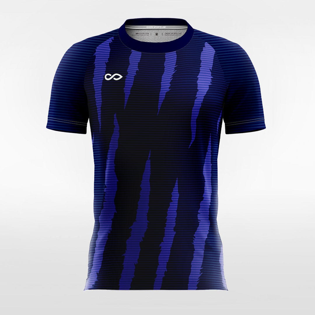 Custom Navy Blue Men's Soccer Jersey