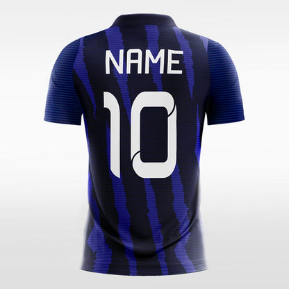 Custom Navy Blue Men's Sublimated Soccer Jersey