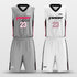 grey and white jersey reversible