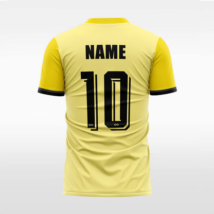 liqueur customized men yellow soccer jersey