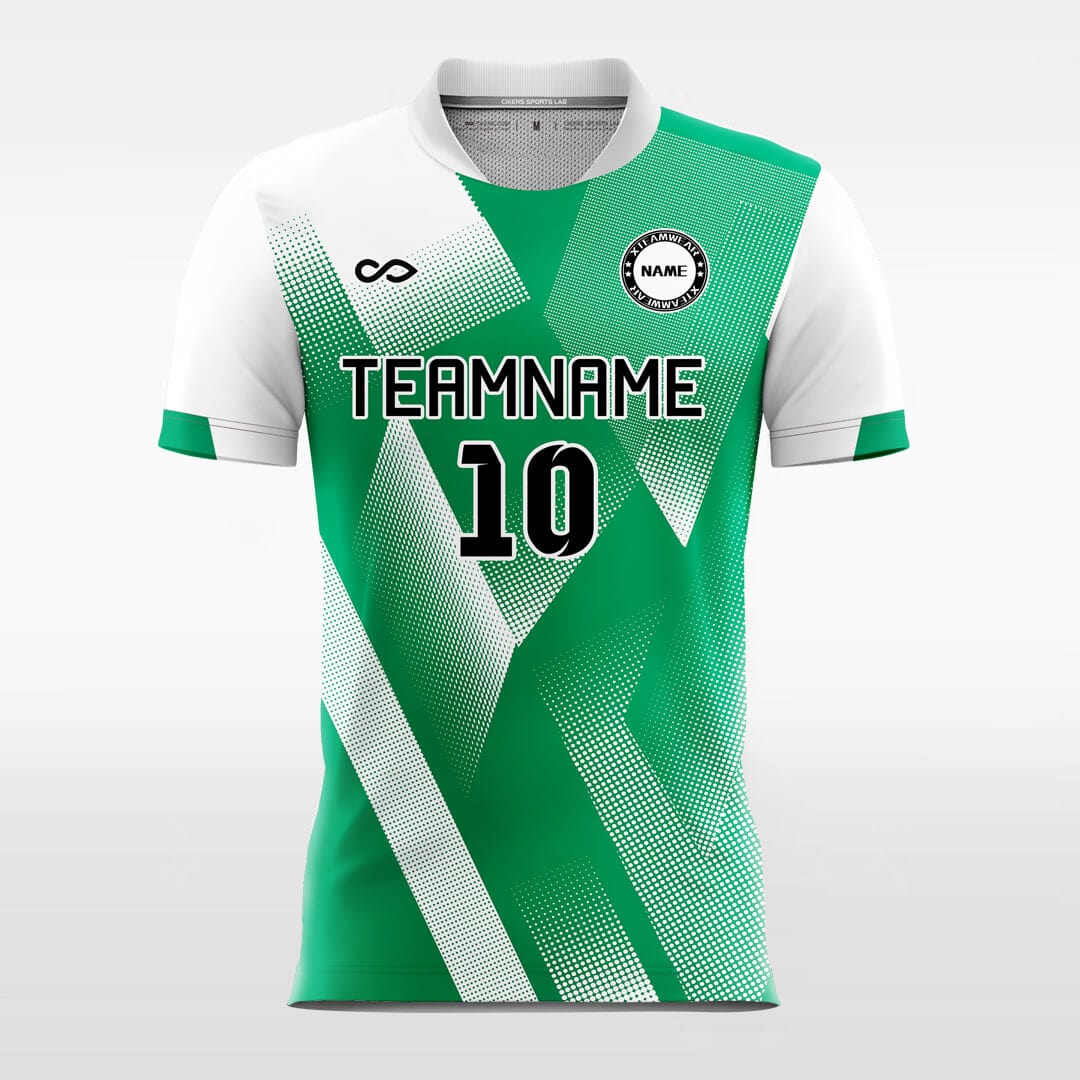 green soccer jersey