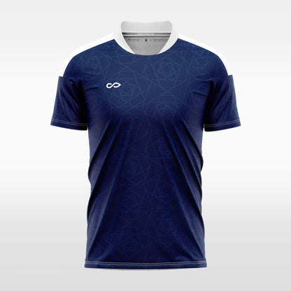 navy custom soccer jersey