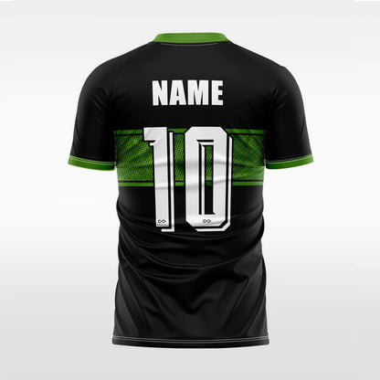 neat custom soccer jersey green sublimation