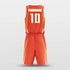 orange custom basketball jersey