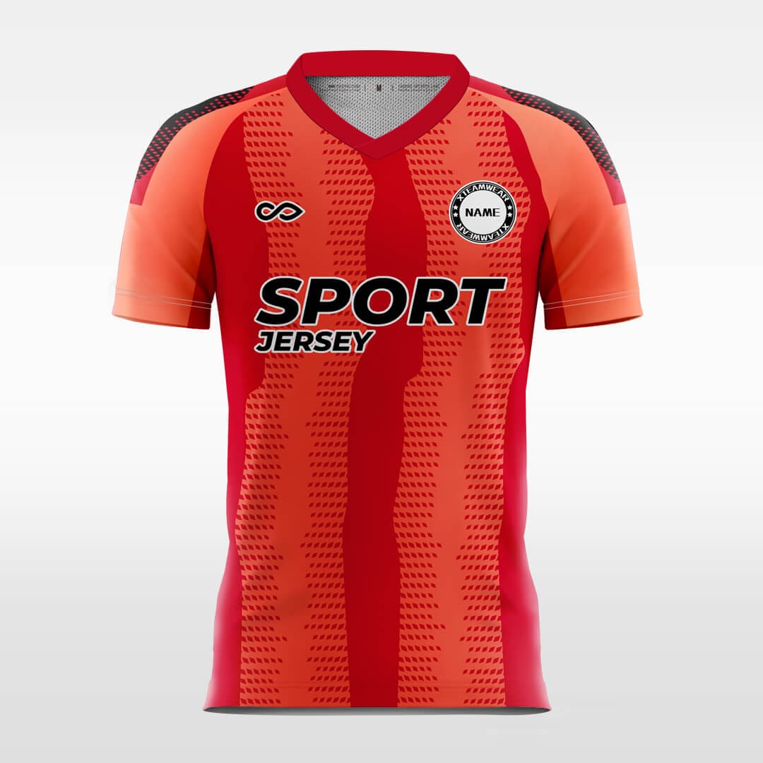 orange soccer jersey for men sublimation