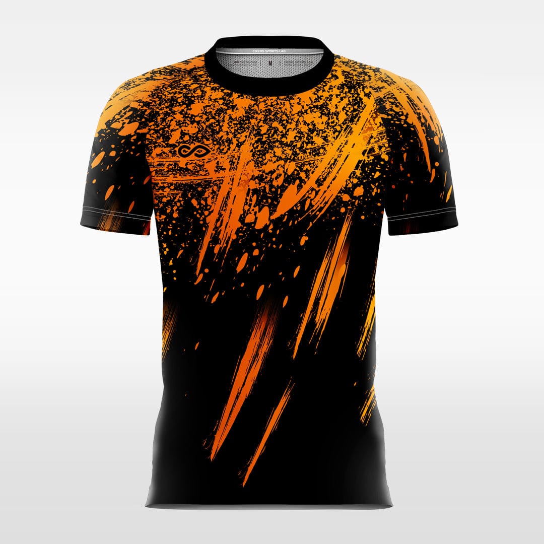 orange sublimated short sleeve jersey