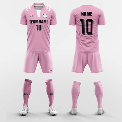 pink custom soccer jerseys kit