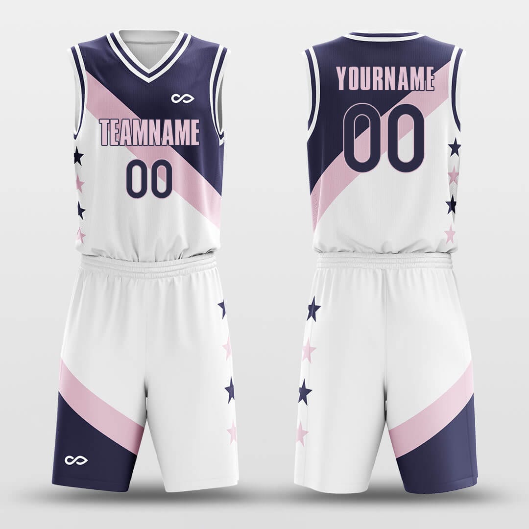 pink knight custom basketball jersey