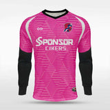 pink long sleeve soccer jersey