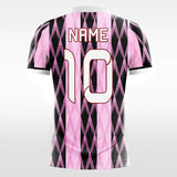pink stripe custom soccer jersey